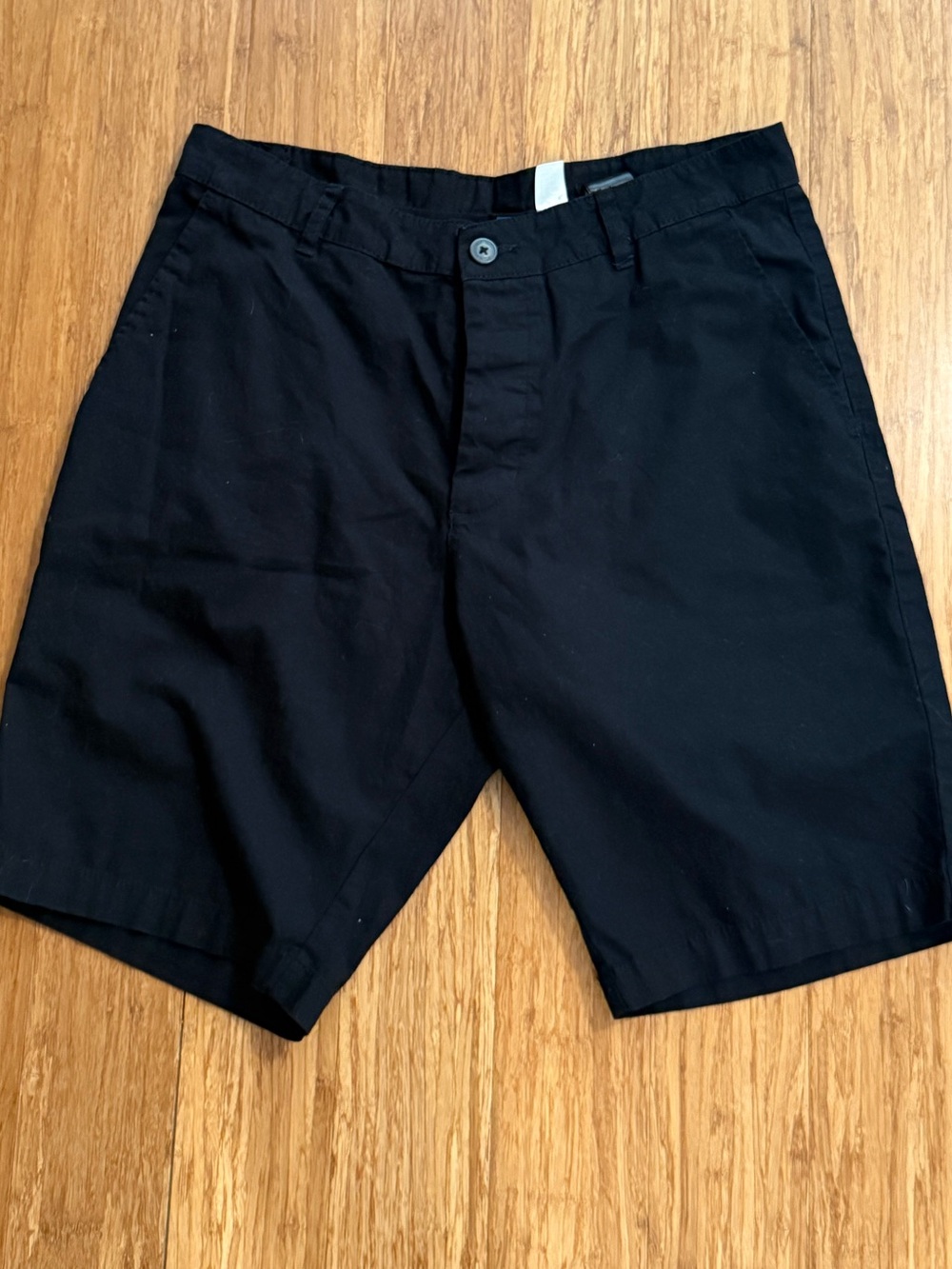H&M Divided Black Flat Front Chino Shorts